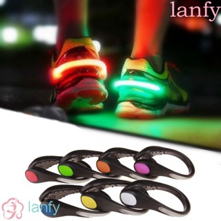 Lanfy คลิปไฟเตือน LED เพื่อความปลอดภัย สําหรับหนีบรองเท้า