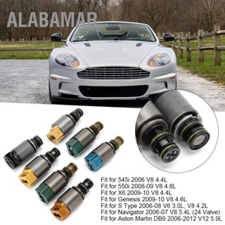 ALABAMAR 7 ชิ้นเกียร์โซลินอยด์วาล์วชุดเหมาะสำหรับ 545i/550i/645ci/645Li/650i/5 ชุด 6HP21 6HP28