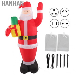 Hanhan Inflatable Christmas Old Man Model With Gift Bag In Hand  Growing Inflatable