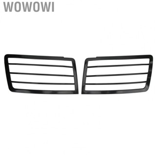 Wowowi Car Headlight Grill Guard  2PCS Decoration  Scratch Car Headlight Lampshade Protection Back Adhesive  for Modification