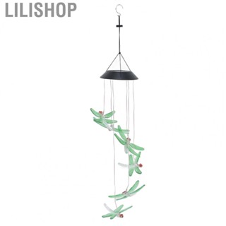 Lilishop Wind Solar Dragonfly Wind Chimes  Colorful  Wind