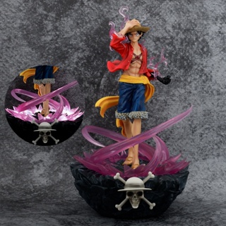 โมเดลฟิกเกอร์ One Piece GK Three Wars Power Luffy เรืองแสง สําหรับตกแต่ง