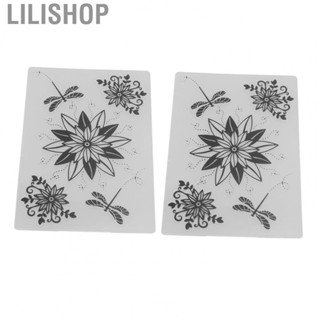 Lilishop 2Pcs Embossing Template DIY Craft Template Molds For Making Cards Invitations