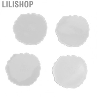 Lilishop Epoxy Resin Molds Easy Demoulding Silicone Mold Shiny Elastic for DIY Coasters