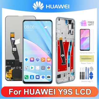 อะไหล่หน้าจอสัมผัสดิจิทัล Lcd 6.59 นิ้ว พร้อมกรอบ สําหรับ Huawei Y9S STK-L21 LX3 L22 Y9S