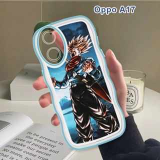 เคส OPPO A17 A57 A77 2022 A77S A36 A76 A58 A78 A96 5G 4G เคสโทรศัพท์มือถือแบบนิ่ม กันกระแทก กันรอยกล้อง ลายดราก้อนบอล คลื่น แฟชั่น