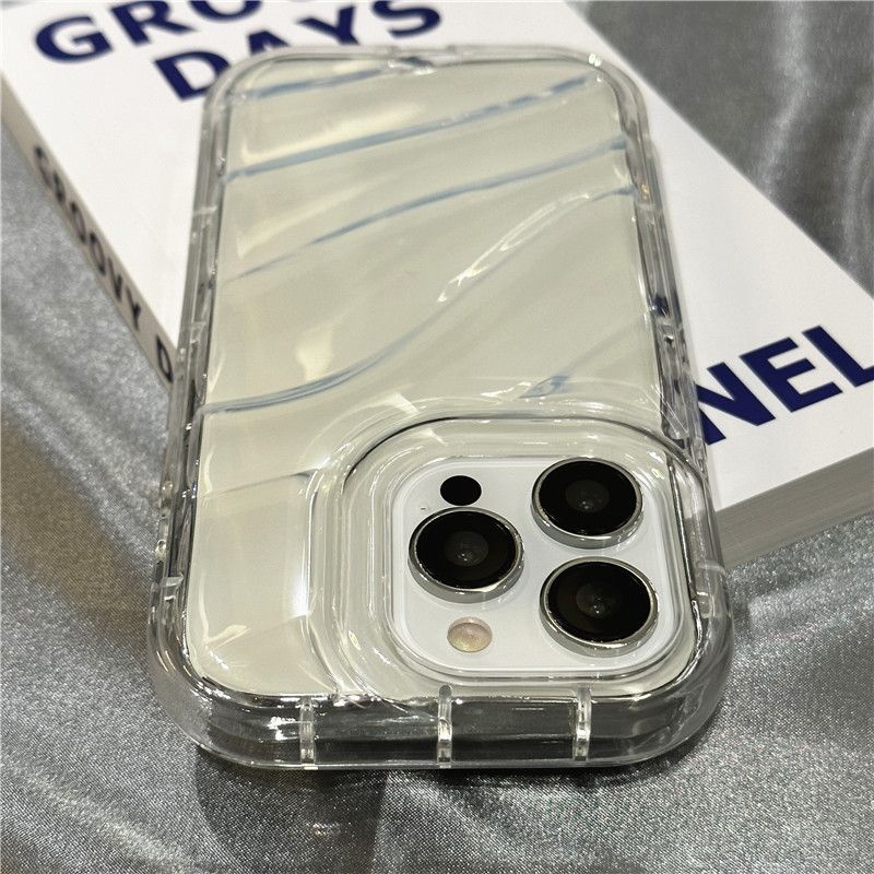 🔥COD🔥 เคส for iPhone 16 15 11 14 13 12 Pro MAX XR 7 8 Plus XS Max SE เคสใสกันกระแทกเลเซอร์สีสันสด บุคลิกเย็นชา
