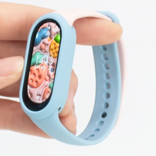 สายซิลิโคน พร้อมเคสป้องกัน TPU อุปกรณ์เสริม สําหรับ Xiaomi Mi Band 8 miband 8 miband8