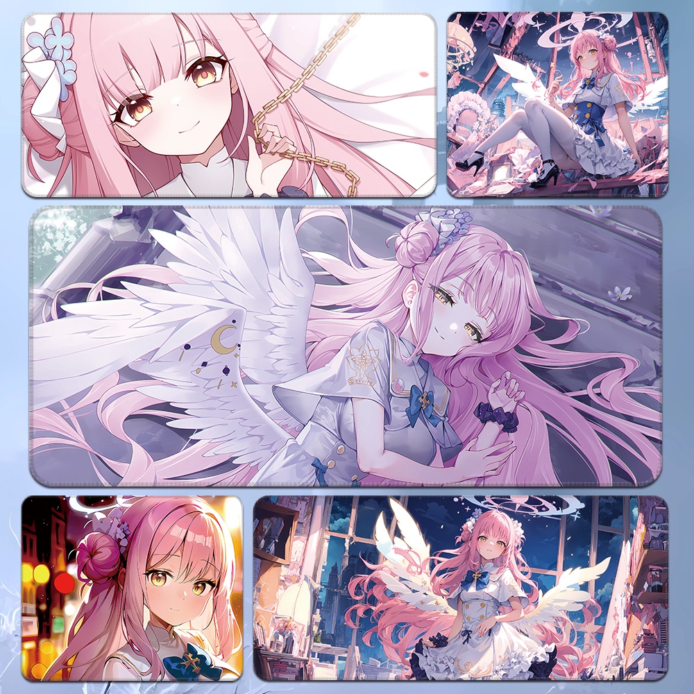 Blue Archive Misono Mika Mouse pad keyboard pad table pad สวนสาธารณะนครศรีจังหวัดนครศรีวิหารแผ่นรองเ