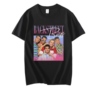 เสื้อยืดลําลอง แขนสั้น พิมพ์ลาย Backstreet 90s สไตล์ฮิปฮอป สตรีท สําหรับผู้ชาย ผู้หญิง 2023