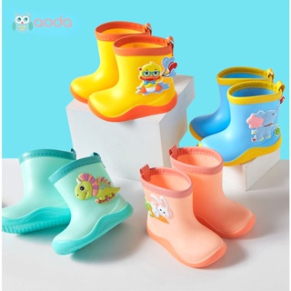 Aoda เด็กใหม่ Rainboots การ์ตูนเด็กน่ารัก Rainboots กันน้ำเด็กลื่น Rainboots