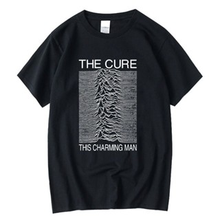 เสื้อยืด พิมพ์ลายวงร็อค Joy Division The Cure This Charming สไตล์ฮิปฮอป เรโทร ขนาดใหญ่ สําหรับผู้ชาย