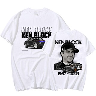 เสื้อยืด พิมพ์ลายตัวอักษร Racer Ken Block 43 สไตล์โกธิคย้อนยุค ขนาดใหญ่ สําหรับผู้ชาย ไซซ์ 4XL 5XL 6XL