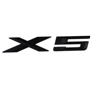 ⚡READYSTOCK⚡Badge Letter Decoration Decal For BMW X 5 E70 ‎E53 ‎F15 X5 ABS Logo Car Sticker