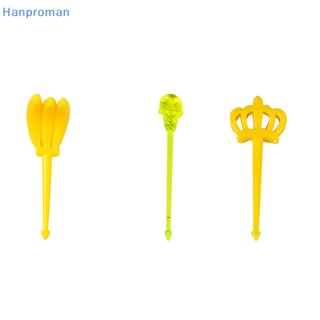 Hanproman&gt; ส้อมจิ้มผลไม้ ลายการ์ตูนสัตว์น่ารัก ขนาดเล็ก สําหรับตกแต่งกล่องอาหารกลางวันเด็ก