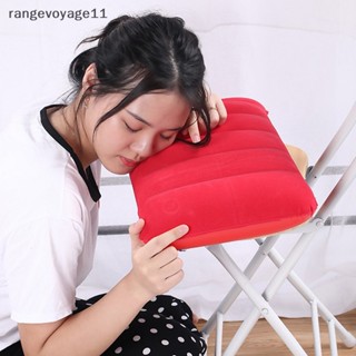 [Rangevoyage] หมอนเป่าลม แบบนิ่ม แบบพกพา พับได้ ขนาด 47x30 ซม.