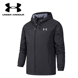 UNDER ARMOUR เสื้อแจ็กเก็ตกันฝน กันน้ํา ทรงหลวม คุณภาพสูง สําหรับผู้ชาย ไซซ์ S - 5XL