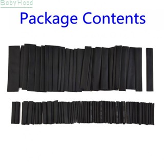 【Big Discounts】New Black Glue Weatherproof Assortment Professional 127Pcs Sleeving Tubing Heat#BBHOOD