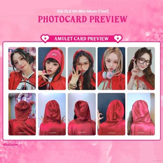 Yb การ์ดโลโม่ ลาย GIDLE MS4 Little Red Cap I FEEL LOMO Cho Mi yeon Minnie Jeon So-yeon YUQI Yeh Shuhua 5 ชิ้น ต่อชุด