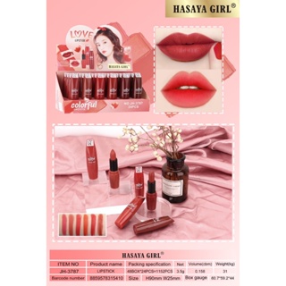 HASAYA GIRL ลิปสติก นื้อบางเบา มี 6 เฉดสี สีชัด สวย ติดทน