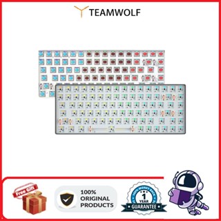 Teamwolf Tester84 ชุดทดสอบคีย์บอร์ด สามโหมด RGB