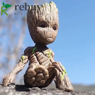 Rebuy ตุ๊กตาฟิกเกอร์ฟิกเกอร์ Groot Tree Groot Tree Man Groot 6 ซม. ขนาดมินิของเล่นสําหรับเด็ก