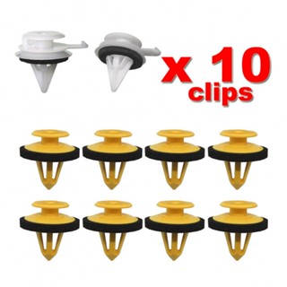 ⚡READYSTOCK⚡Pillar Trim Clips Yellow+white 10 Pcs A Post For Land Rover Discovery LR3