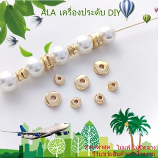 ❤️เครื่องประดับ DIY❤️สเปเซอร์ ชุบทอง 14K ทรงสามเหลี่ยม ประดับลูกปัดไข่มุก ขนาดเล็ก สําหรับทําเครื่องประดับ สร้อยคอ DIY[สร้อยคอ/สร้อยข้อมือ/กําไลข้อมือ/ต่างหู]