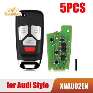 กุญแจลวด 4 ปุ่ม สําหรับ Xhorse XNAU02EN Audi Style VVDI 5 ชิ้น ต่อล็อต