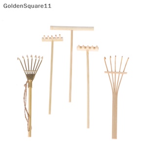 Goldensquare โมเดลคราดไม้ไผ่ ขนาดมินิ สําหรับตกแต่งบ้านตุ๊กตา 1/12