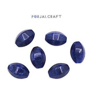 Sodalite Oval Hexagon Bead ลูกปัดโซดาไลท์ 25mm