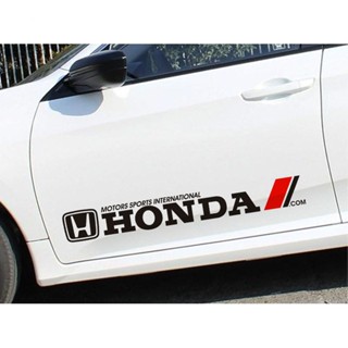 สติกเกอร์พัฒนาการแข่งรถ Honda 2 ชิ้น