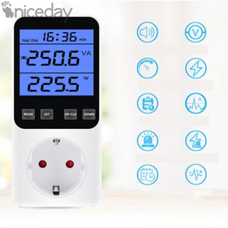 #NICEDAY-Power Meter Socket Current: Maximum 16 A Size:148 X 39 X 75 MM Voltage: 230 V