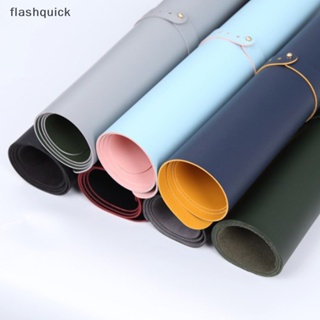 Flashquick แผ่นรองเมาส์ หนัง PU กันน้ํา สองด้าน ขนาดใหญ่ แบบพกพา สําหรับเล่นเกม