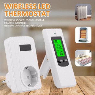 New Wireless Socket LED Thermostat Heating Infrared Heating Control Temperature