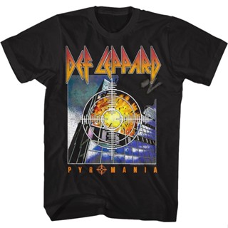 เสื้อยืด พิมพ์ลาย Def Leppard Pyromania