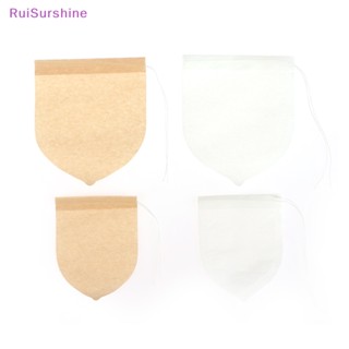 Ruisurshine ถุงกระดาษกรองชา ย่อยสลายได้ เป็นมิตรกับสิ่งแวดล้อม 100 ชิ้น