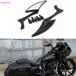 Nfph&gt; ใหม่ กระจกมองหลังรถจักรยานยนต์ สําหรับ Cruiser Bobber Chopper