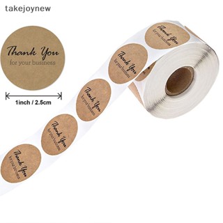 [takejoynew] สติกเกอร์ฉลาก Thank you for your order แฮนด์เมด สําหรับติดบรรจุภัณฑ์ 500 ชิ้น KLB