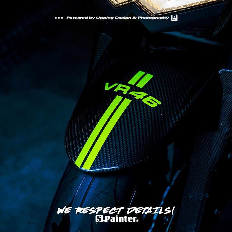 สติกเกอร์สะท้อนแสง กันน้ํา สําหรับติดตกแต่งรถจักรยานยนต์ สกูตเตอร์ MOTOGP ROSSI PROJECT ROSSI VR46