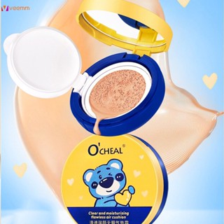 O&amp;#39;cheal Cartoon Bear Air Cushion Bb Cream Concealer Isolation Liquid Foundation Hold Makeup Mix Dry Oil Skin Not Easy To Take Off Makeup veemm