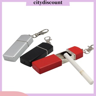 &lt;citydiscount&gt; ที่ใส่ขี้เถ้า แบบสไลด์ พร้อมพวงกุญแจ แบบพกพา สําหรับเดินทาง