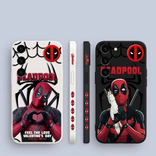 เคสโทรศัพท์มือถือ ซิลิโคน ลายมาร์เวล เดดพูล มีลายด้านข้าง สําหรับ Samsung Galaxy S23 S22 S21 S20 FE Ultra Plus S10 S10E S9 S8 Lite Plus 5G