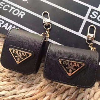 PRADA เคสหูฟังหนัง กันกระแทก หรูหรา สําหรับ Apple AirPods 3 Pro Pro 2