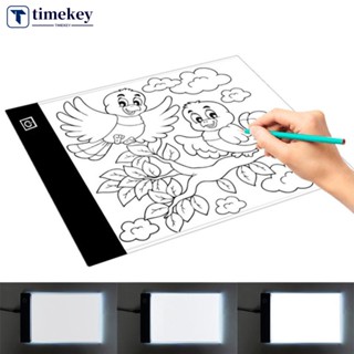 Timekey บอร์ดคัดลอกไฟ Led ขนาด A5 หรี่แสงได้ เพื่อการเรียนรู้ สําหรับเด็ก C1G3