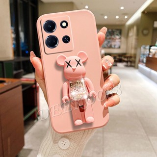 เคสโทรศัพท์มือถือนิ่ม ลายหัวใจน่ารัก พร้อมขาตั้งหมี สําหรับ Infinix Note 30 Pro VIP 30i 4G 5G Note30 30VIP 30Pro