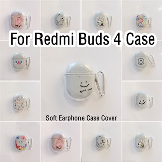 【พร้อมส่ง】เคสหูฟัง แบบนิ่ม ลายการ์ตูนน่ารัก สําหรับ Redmi Buds 4 Redmi Buds 4