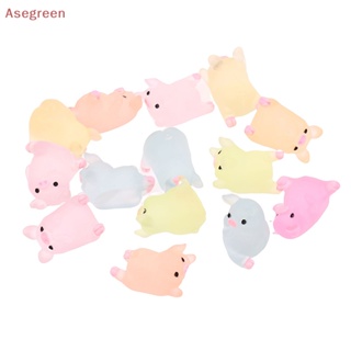 [Asegreen] ลูกบอลหมูเรืองแสง น่ารัก ของเล่นบรรเทาความเครียด DIY 5 10 ชิ้น