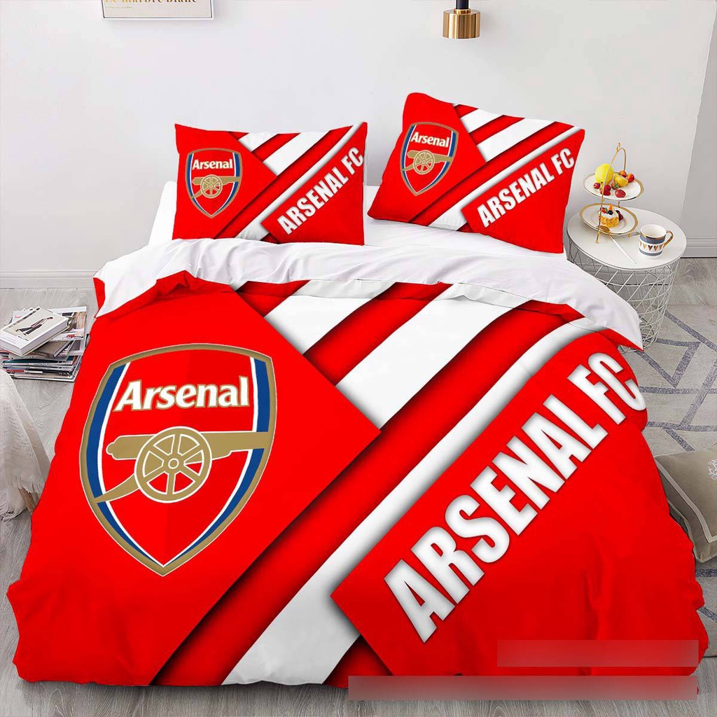 Jay Arsenal 3in1 ชุดเครื่องนอน ผ้าปูที่นอน ผ้าห่ม ปลอกหมอน ห้องนอน หอพัก ซักทําความสะอาดได้