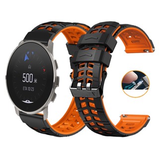 สายนาฬิกาข้อมือซิลิโคน กันน้ํา ขนาด 22 มม. แบบเปลี่ยน สําหรับ Garmin Forerunner 265 255 745 Fenix Chronos